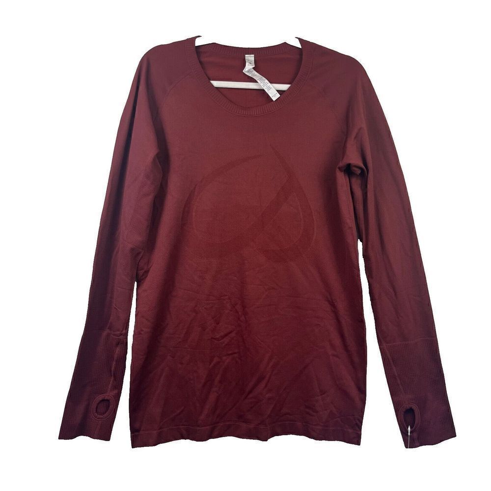 NWT CRZ YOGA Seamless Womens Workout Long Sleeve‎ Shirts Thumbholes Size X Large